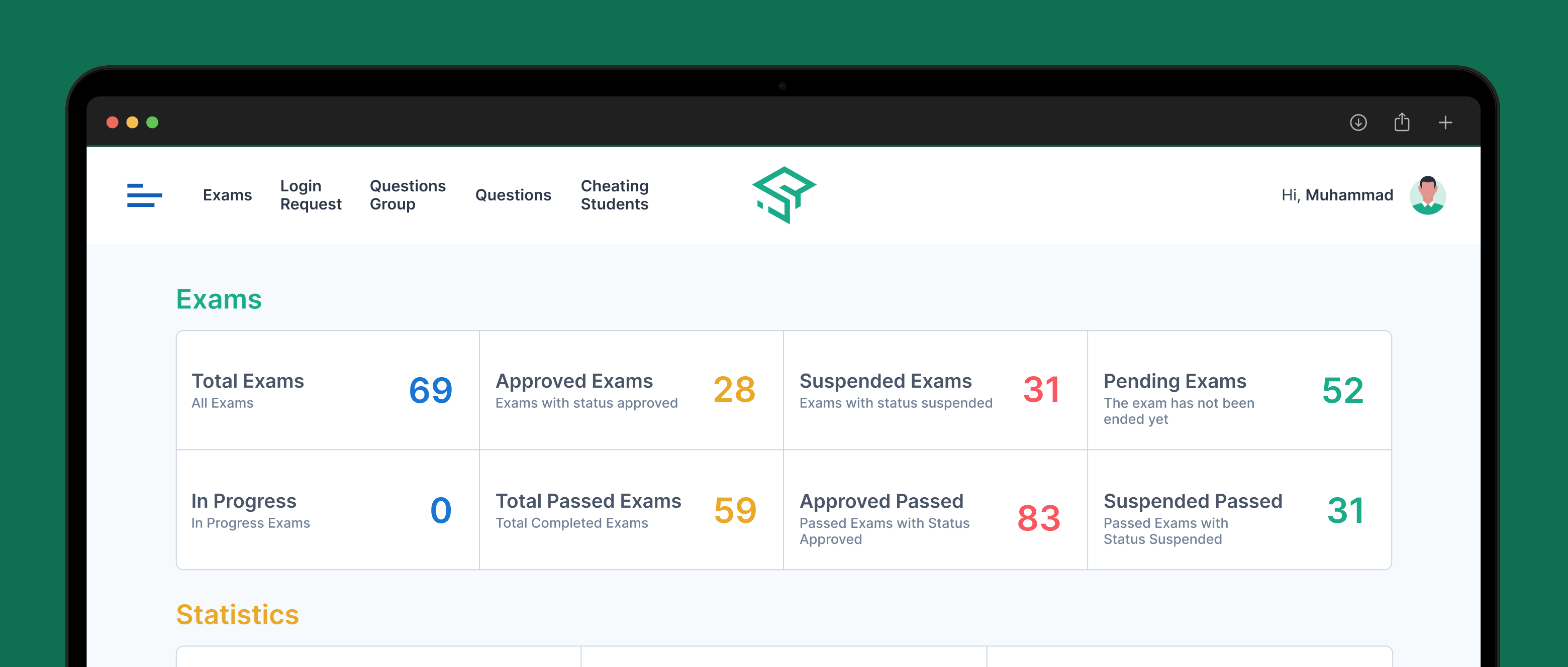 لوحة تحكم iTest